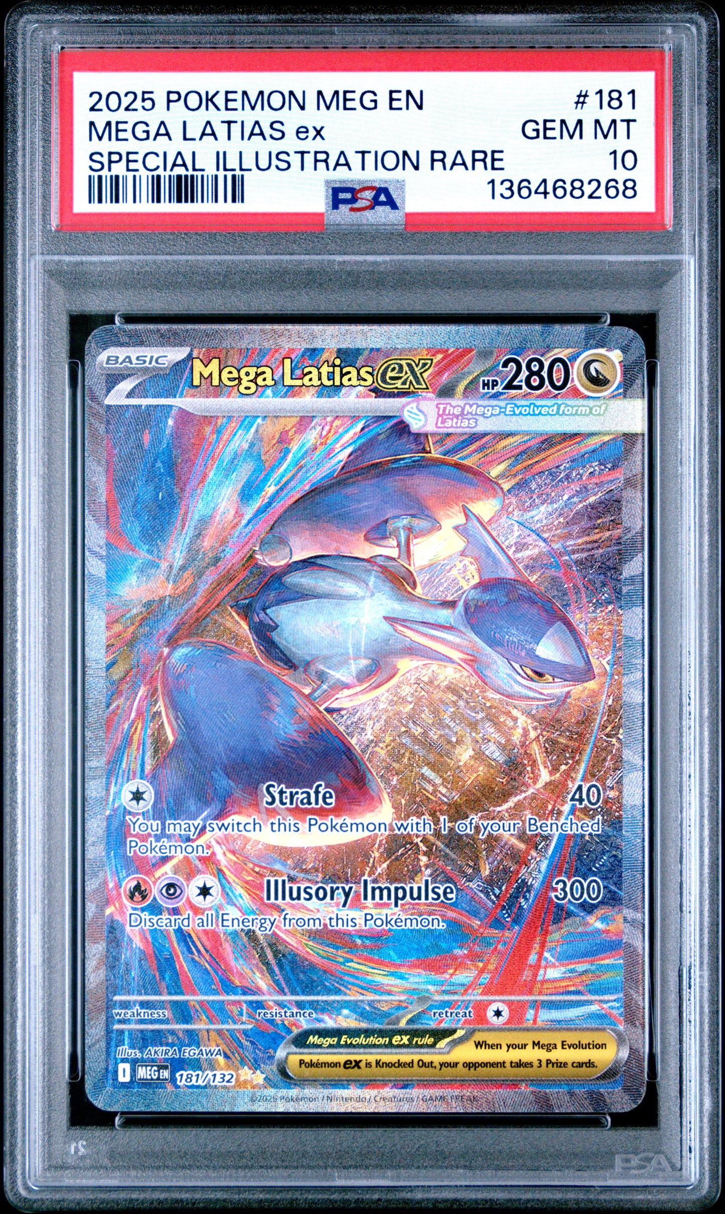 Graded Pokemon - Mega Latias ex (181/132) Mega Evolution PSA 10