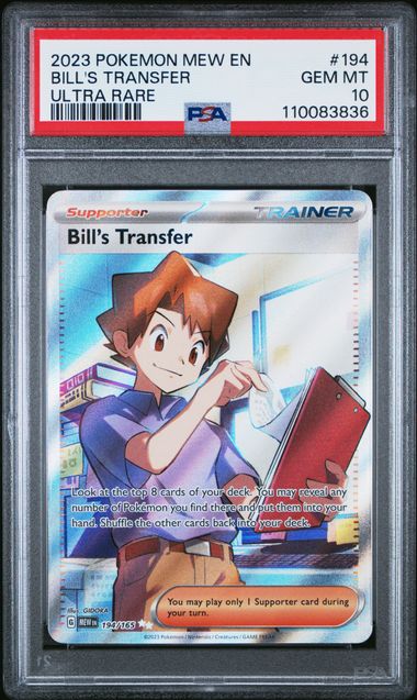 Graded Pokemon - Bill's Transfer (194/165) 151 PSA 10