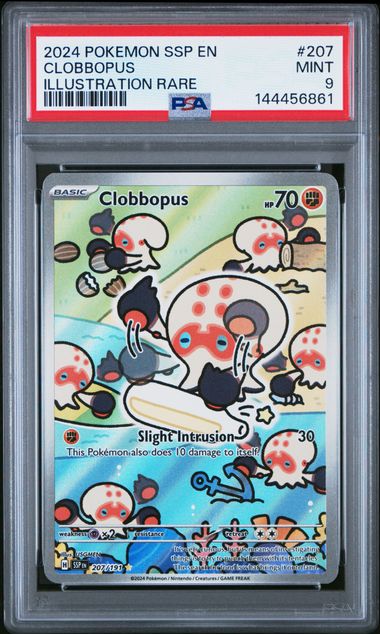 Graded Pokemon - Clobbopus (207/191) Surging Sparks PSA 9