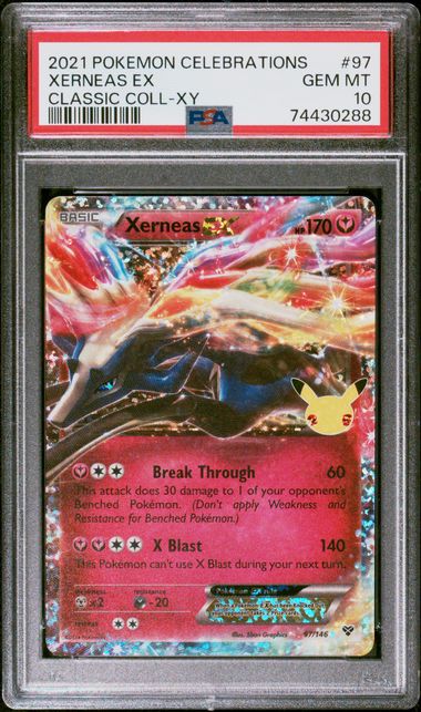 Graded Pokemon - Xerneas ex (97/146) Celebrations PSA 10