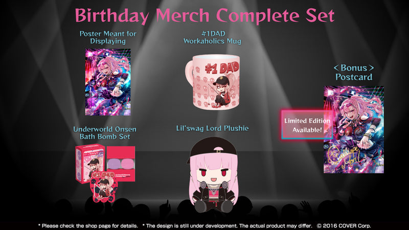 Mori Calliope Birthday Celebration 2023 Birthday Merch Complete Set Limited Edition