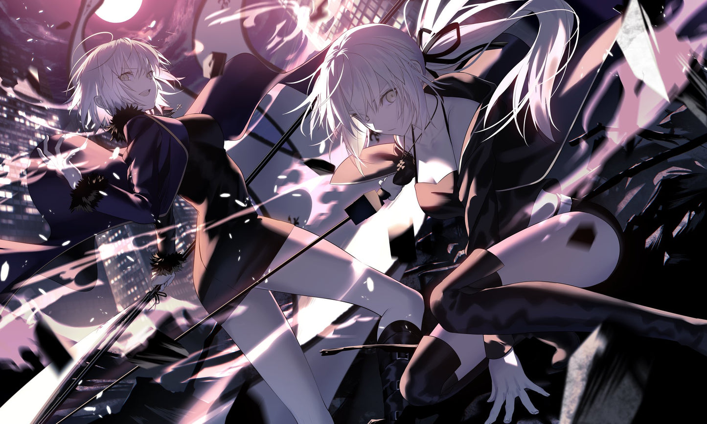 Fate/Grand Order : Comiket 107 White Island - Jeanne Alter + Saber Alter (B2 Tapestry)