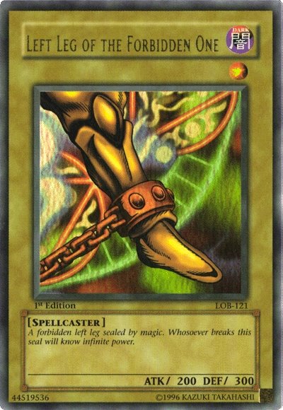 Left Leg of the Forbidden One [LOB-121] Ultra Rare – Darkwater Games