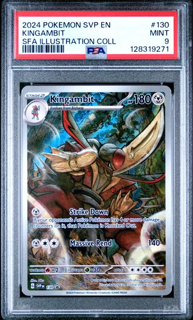 Graded Pokemon - Kingambit (130) Black Star Promo PSA 9
