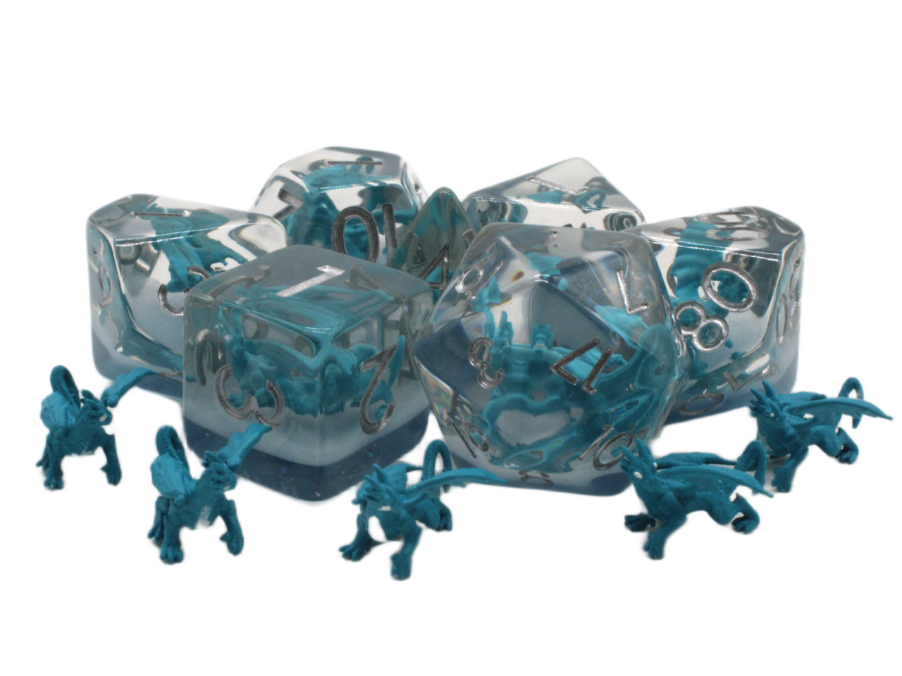 Infused - Dragon Blue RPG Dice Set
