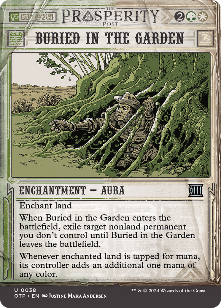 thunder junction mtg cards Buried in the Garden [Outlaws of Thunder Junction: Breaking News] –  Darkwater Games