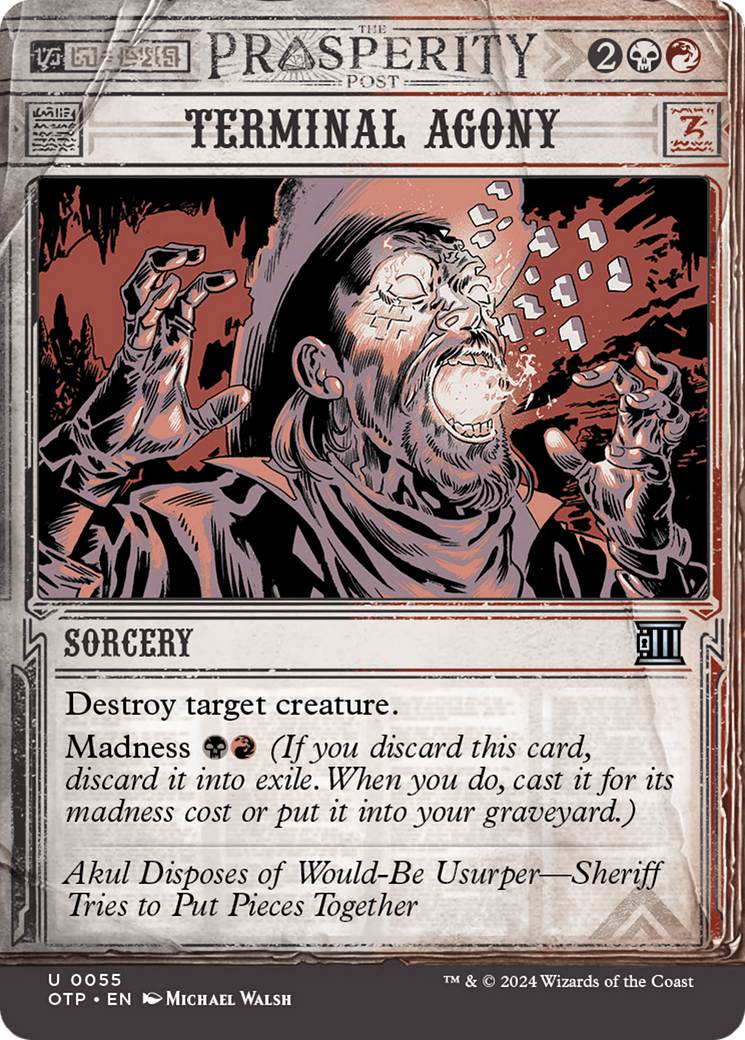 Terminal Agony [Outlaws of Thunder Junction: Breaking News] – Darkwater  Games
