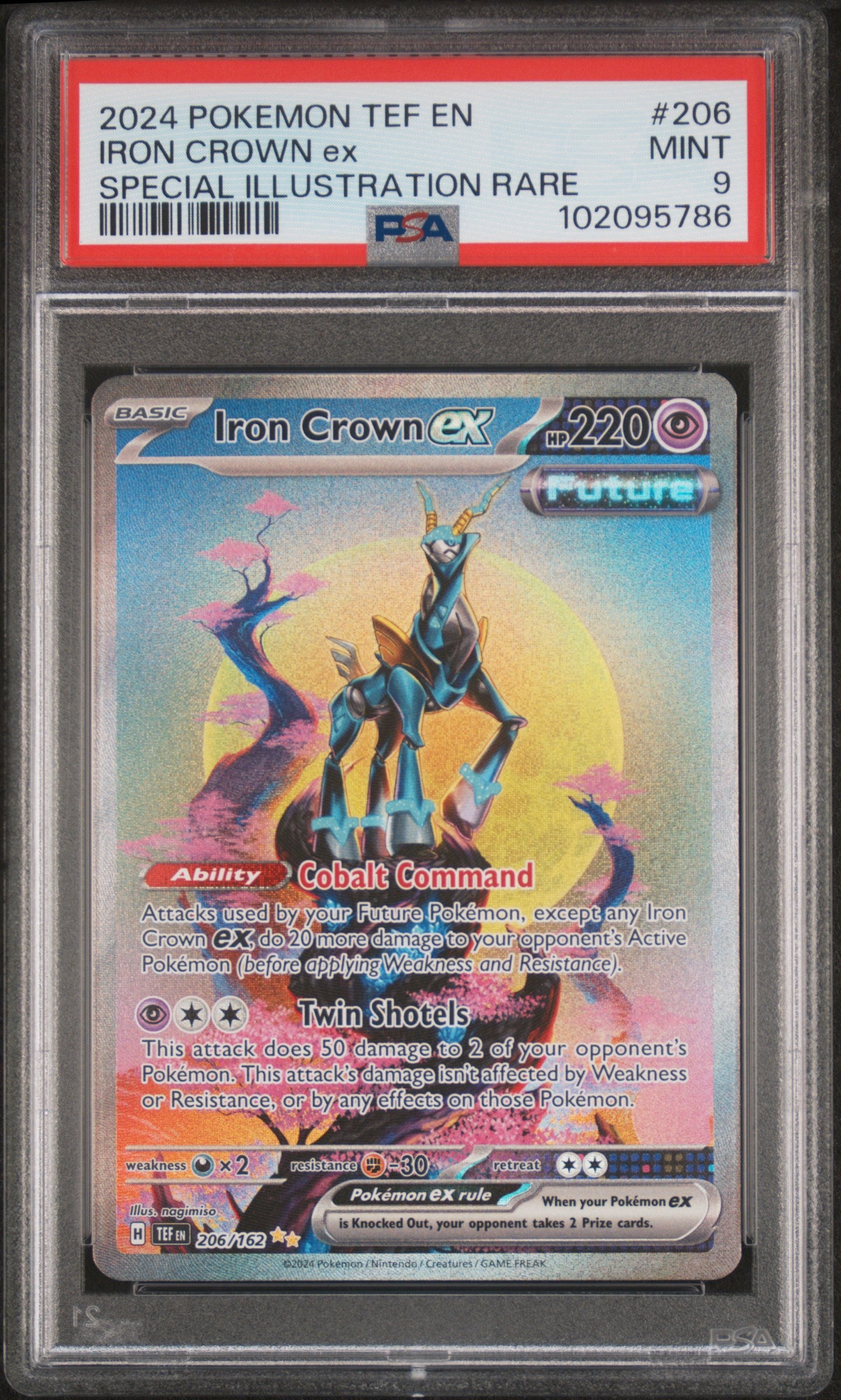 Graded Pokemon - Iron Crown ex (206/162) Temporal Forces PSA 10