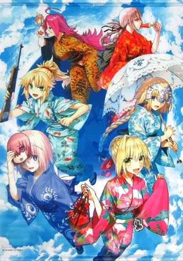 Type-Moon : Fate/Grand Order - Kyo-Mafu / Mashu, Jeanne, Mordred, Nero  (B1 Tapestry)