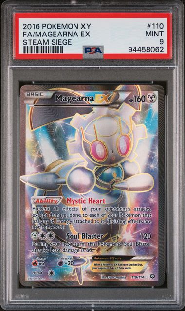 Graded Pokemon - Magearna EX (110/114) Steam Siege PSA 9