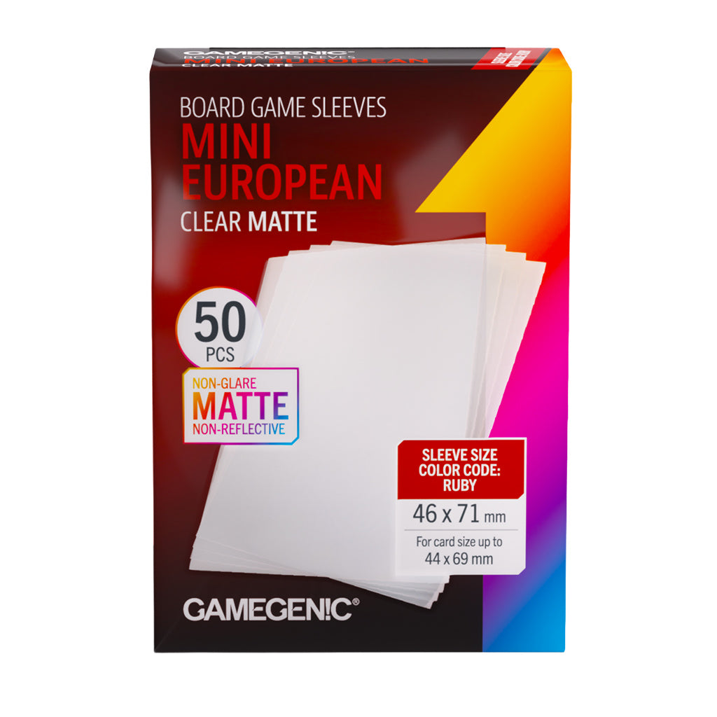 Gamegenic: Board Game Sleeves Matte - Mini European (46x71 mm)