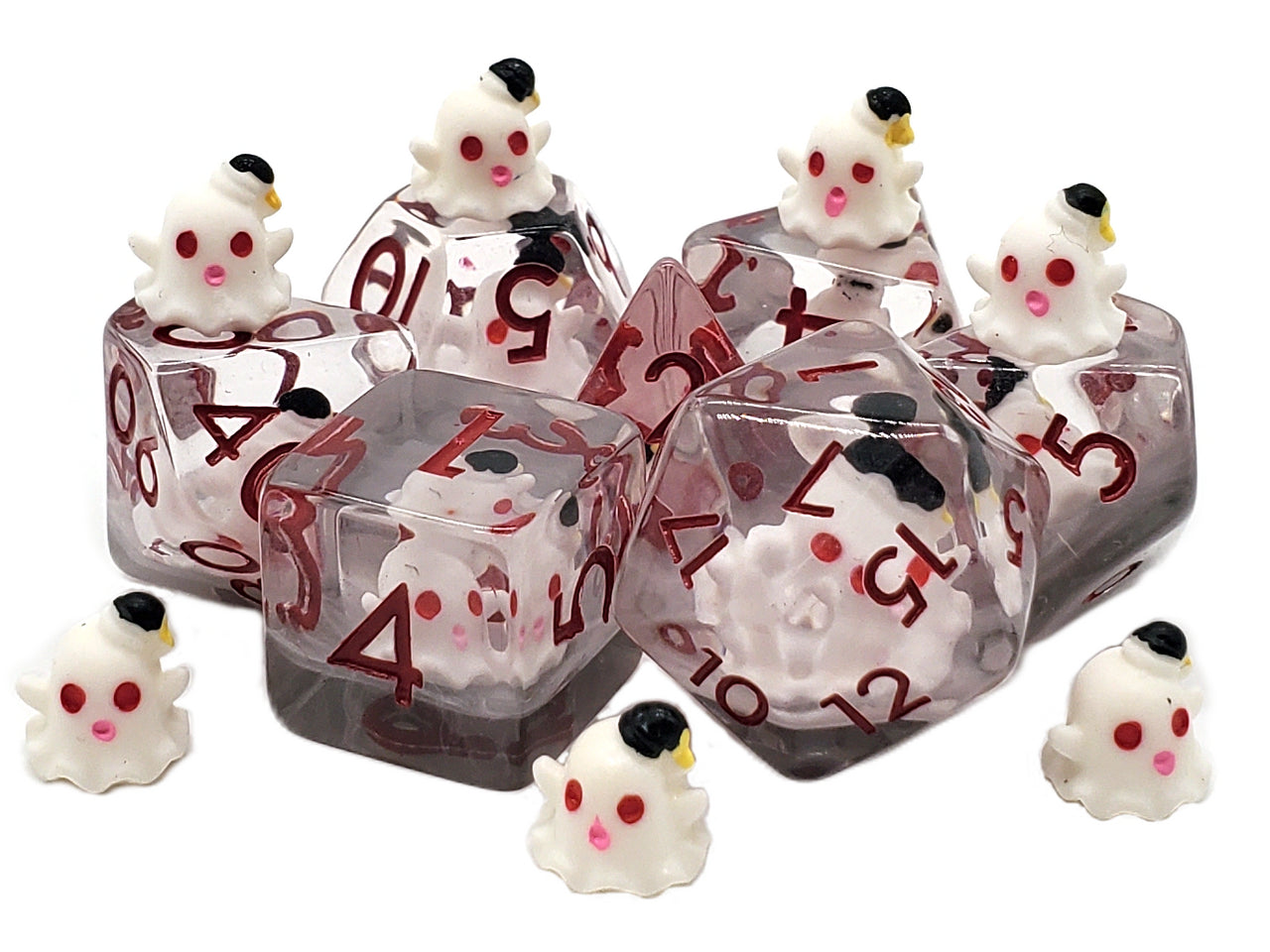 Infused - Ghost White RPG Dice Set
