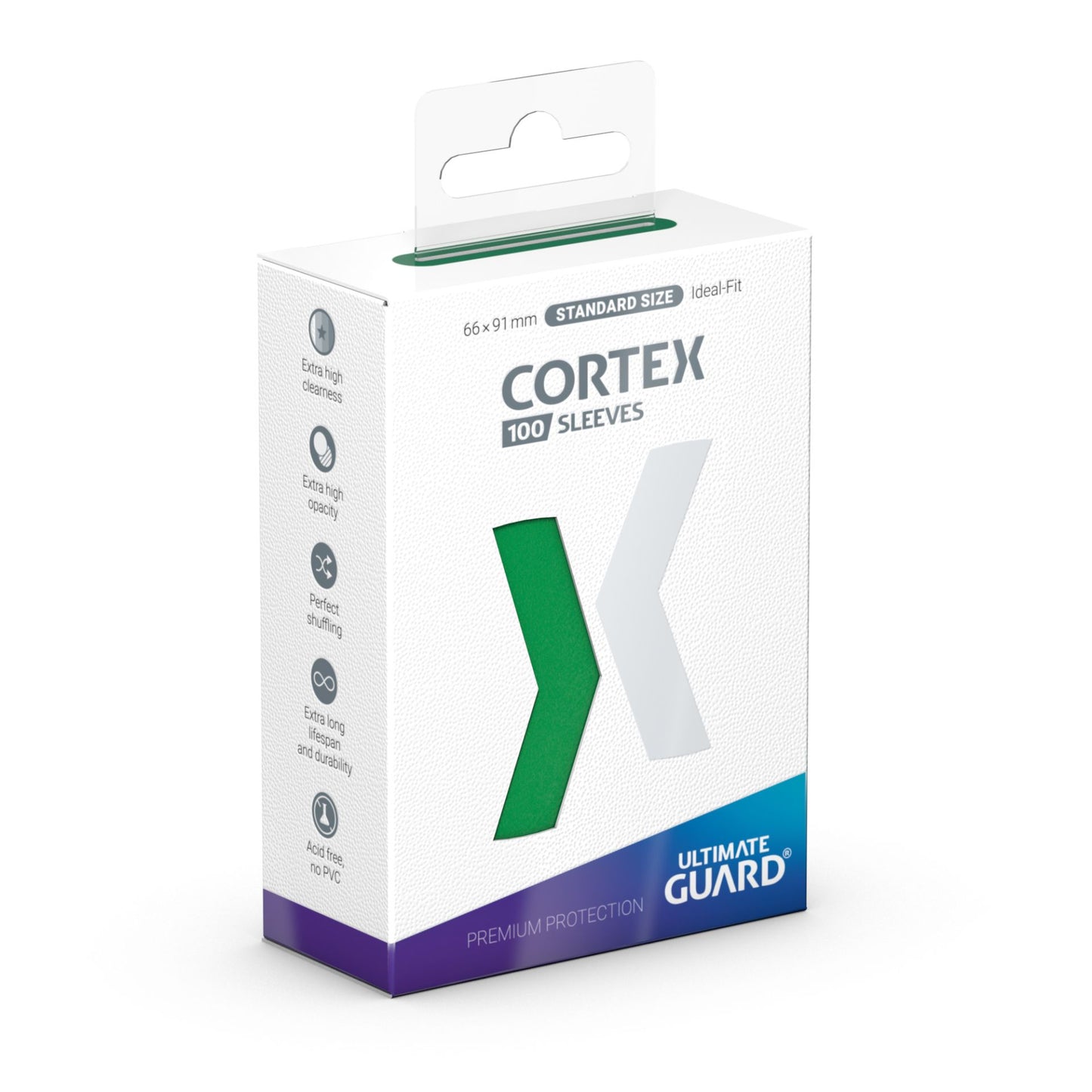 Ultimate Guard - Cortex Sleeves: Standard - Green Glossy (100 ct)
