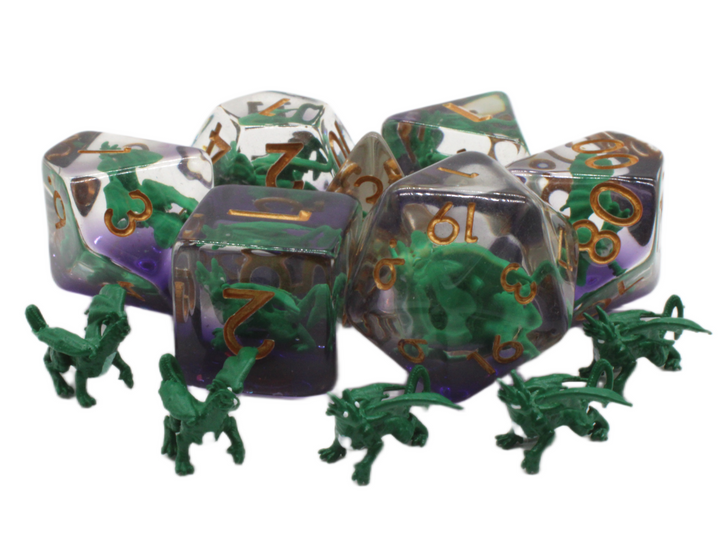 Infused - Dragon Green RPG Dice Set