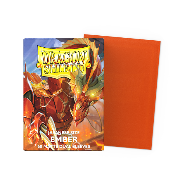 Dragon Shield Sleeves: Japanese DUAL - Matte Ember (60 ct)