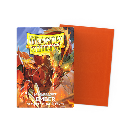 Dragon Shield Sleeves: Japanese DUAL - Matte Ember (60 ct)