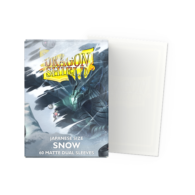 Dragon Shield Sleeves: Japanese DUAL - Matte Snow (60 ct)