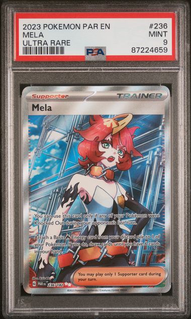 Graded Pokemon - Mela (236/182) Paradox Rift PSA 9
