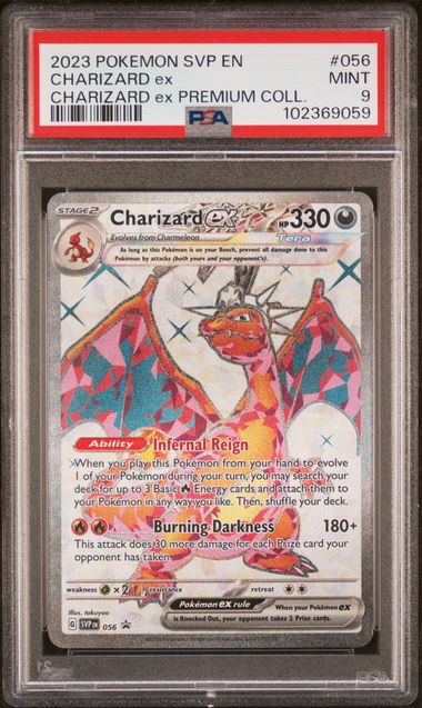 Graded Pokemon - Charizard ex (056) Black Star Promo PSA 9