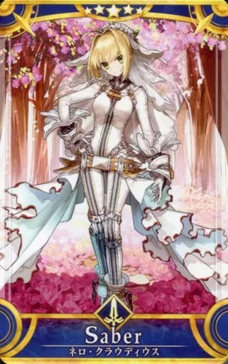Fate/Grand Order Arcade Card : Nero Claudius (Bride) - Stage 1