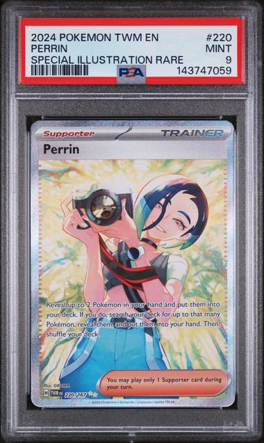 Graded Pokemon - Perrin (220/167) Twilight Masquerade PSA 9