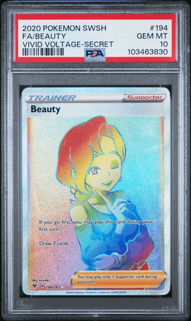 Graded Pokemon - Beauty (194/185) Vivid Voltage PSA 10