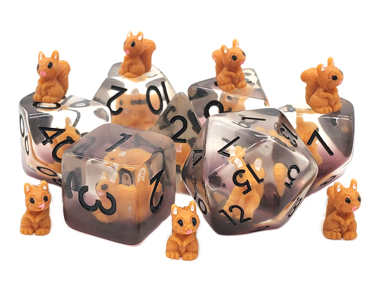 Animal Kingdom - Squirrel - Brown RPG Dice Set
