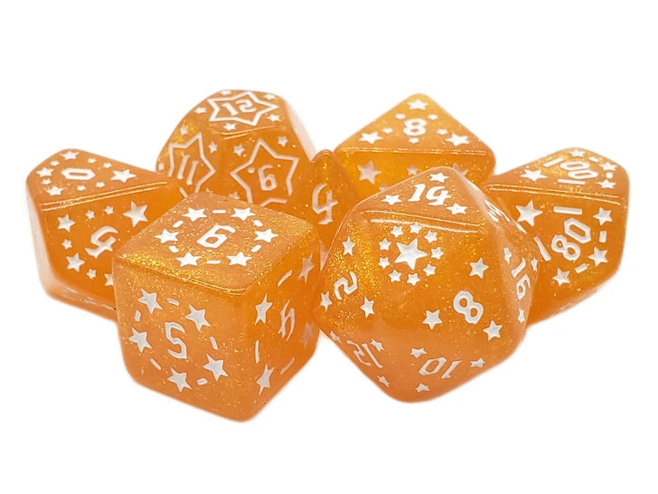 Rune Dice - Starlight - Yellow RPG Dice Set