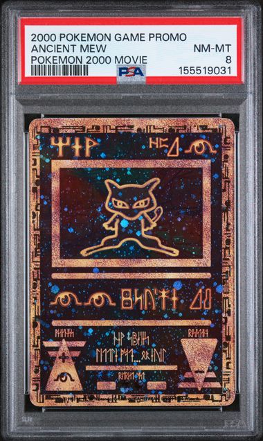 Graded Pokemon - Ancient Mew (No Number) 2000 Movie Promo PSA 8
