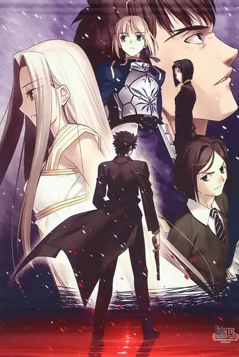 Fate/Zero : Saber, Kyrie, Waver, Kiritsugu TYPE-MOON Exhibition Fate/stay night -15-Year Trajectory - (B2 Tapestry)