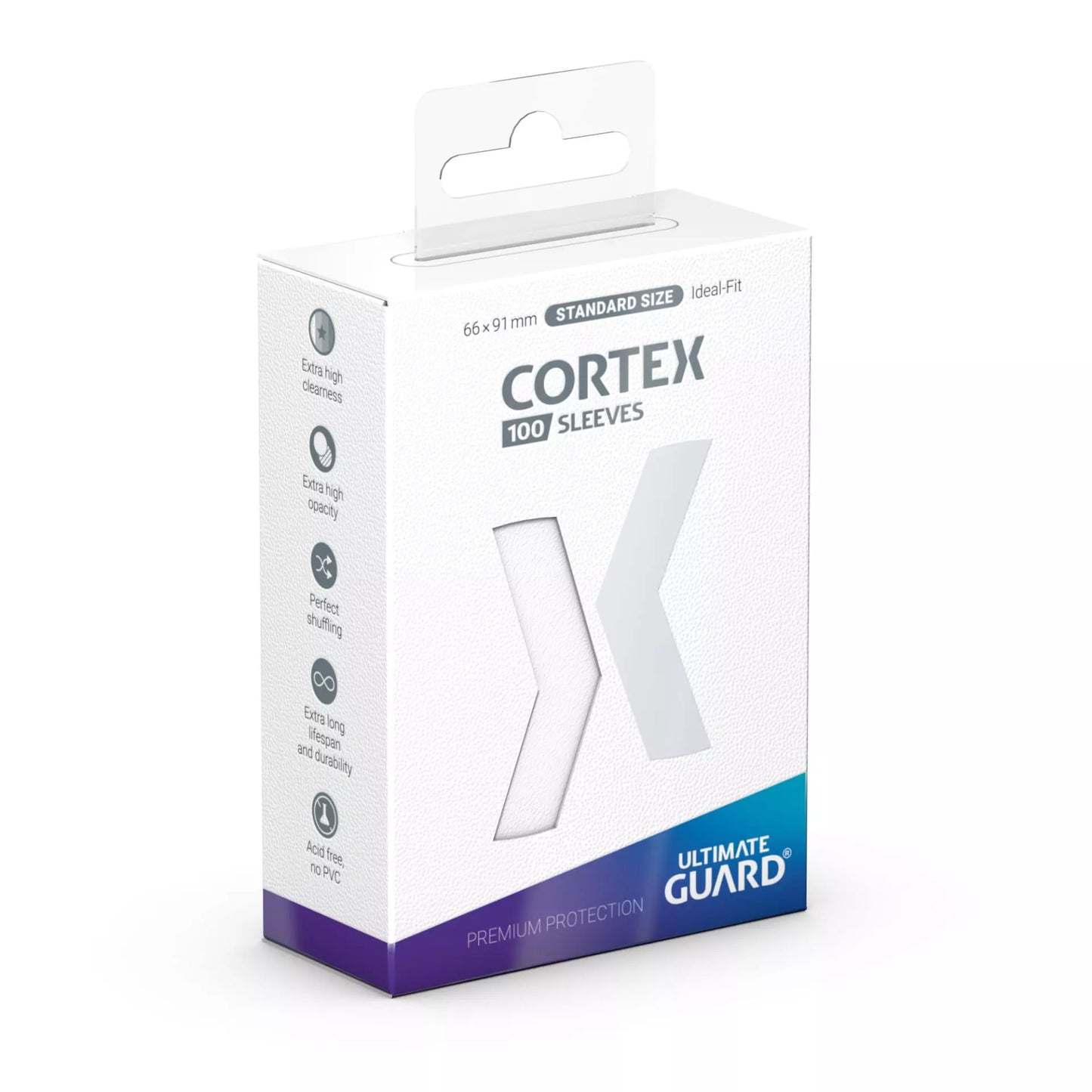 Ultimate Guard - Cortex Sleeves: Standard - White Glossy (100 ct)
