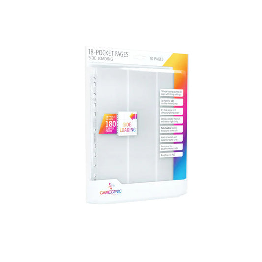 Gamegenic - 18 - Pocket Pages Side Loading (10 Pack)