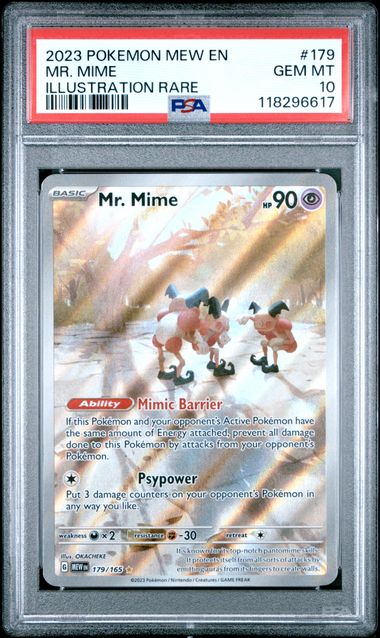 Graded Pokemon - Mr. Mime (179/165) 151 PSA 10