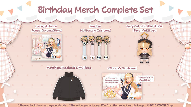 Shiranui Flare Birthday Celebration 2024 Merch Complete Set Limited Edition