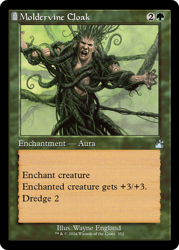 Moldervine Cloak (Retro Frame) [Ravnica Remastered] – Darkwater Games