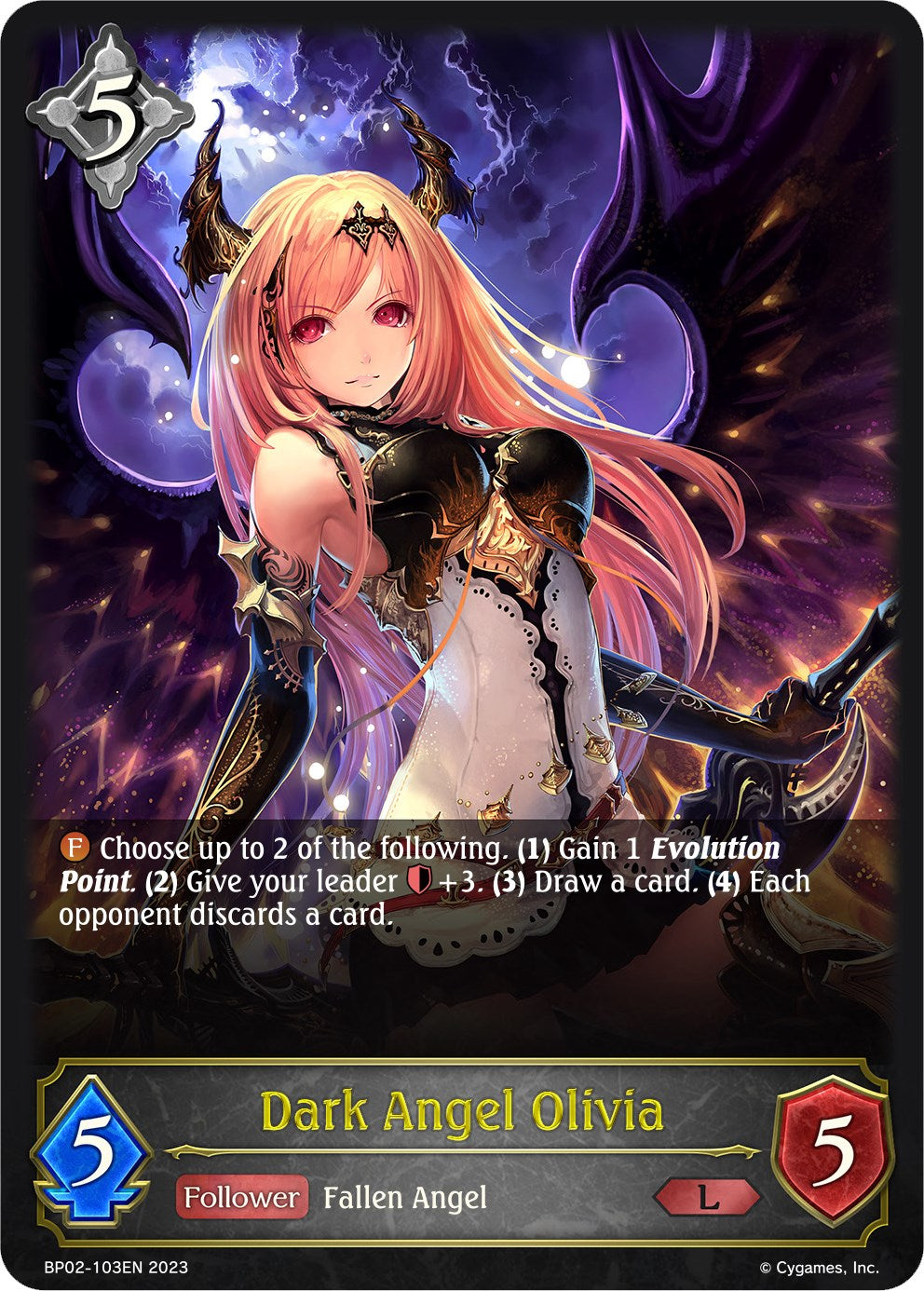 Dark Angel Olivia (BP02-103EN) [Reign of Bahamut] – Darkwater Games