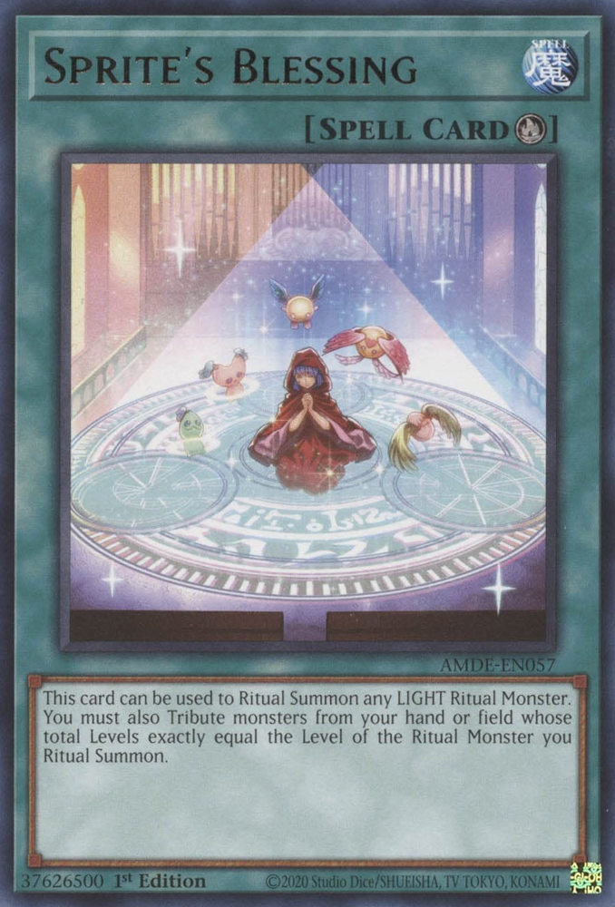 yugioh ritual spell cards Sprite's Blessing [AMDE-EN057] Rare – Darkwater Games All cards will be carefully packed for safe transit. Yu-Gi-Oh Card - DRL2-EN036 -