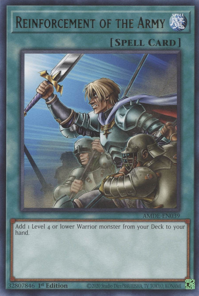 yugioh army deck Reinforcement of the Army (Alternate Art) (Starlight Rare) - Legendary Modern Decks 2026