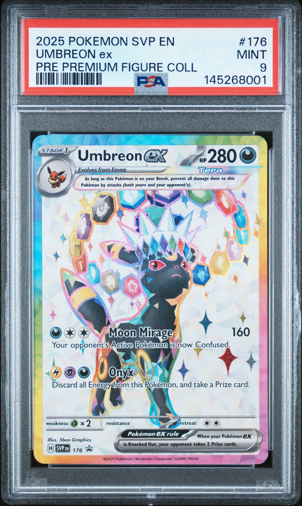 Graded Pokemon - Umbreon ex (176) Scarlet and Violet Promo PSA 9