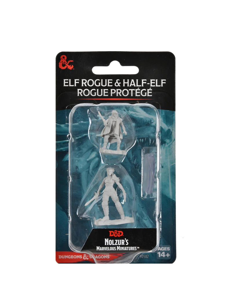 D&D - Unpainted: Elf Rogue & Half-Elf Rogue Protege