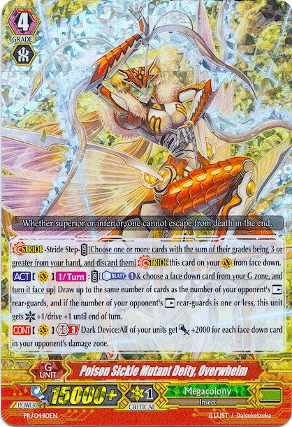Poison Sickle Mutant Deity, Overwhelm (PR/0440EN) [Promo Cards]