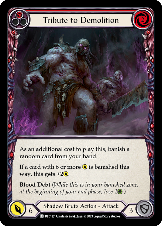 Tribute to Demolition (Red) [DTD127] (Dusk Till Dawn)  Rainbow Foil