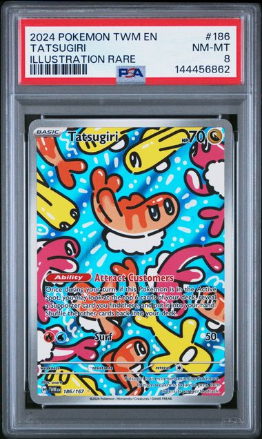 Graded Pokemon - Tatsugiri (186/167) Twilight Masqerade PSA 8