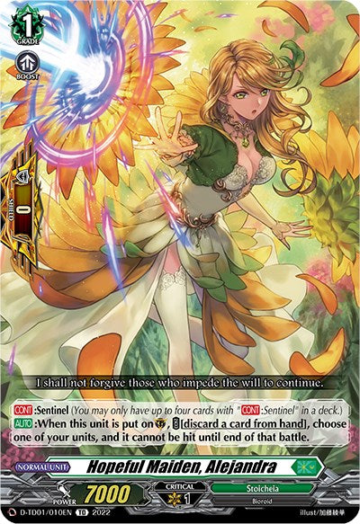 Hopeful Maiden, Alejandra (D-TD01/010EN) [Urara Haneyama -Bandmaster of Blossoming Bonds-]