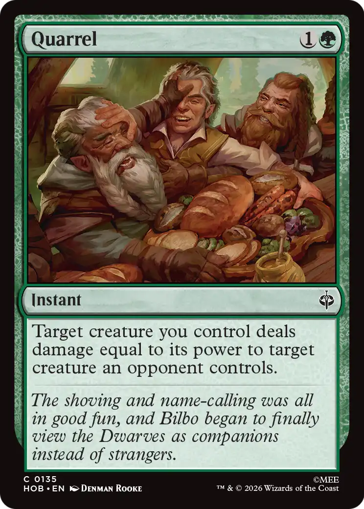 Quarrel [The Hobbit]