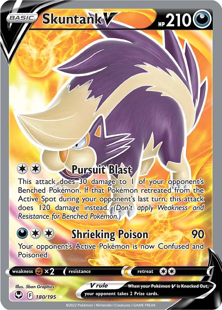 Skuntank V (180/195) [Sword & Shield: Silver Tempest]