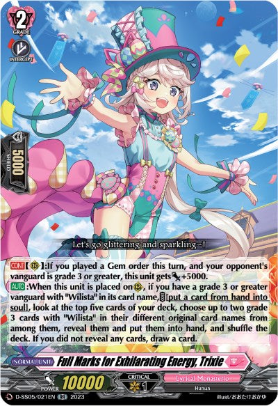 Full Marks for Exhilarating Energy, Trixie (D-SS05/021EN) [Festival Booster 2023]