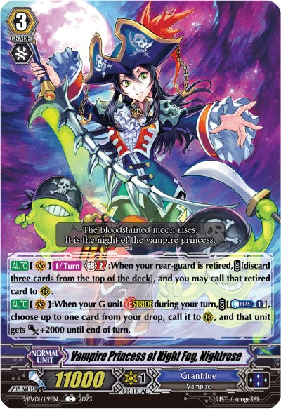 Vampire Princess of Night Fog, Nightrose (D-PV01/119EN) [History Collection]