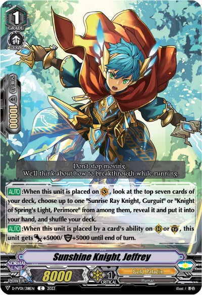 Sunshine Knight, Jeffrey (D-PV01/318EN) [History Collection]