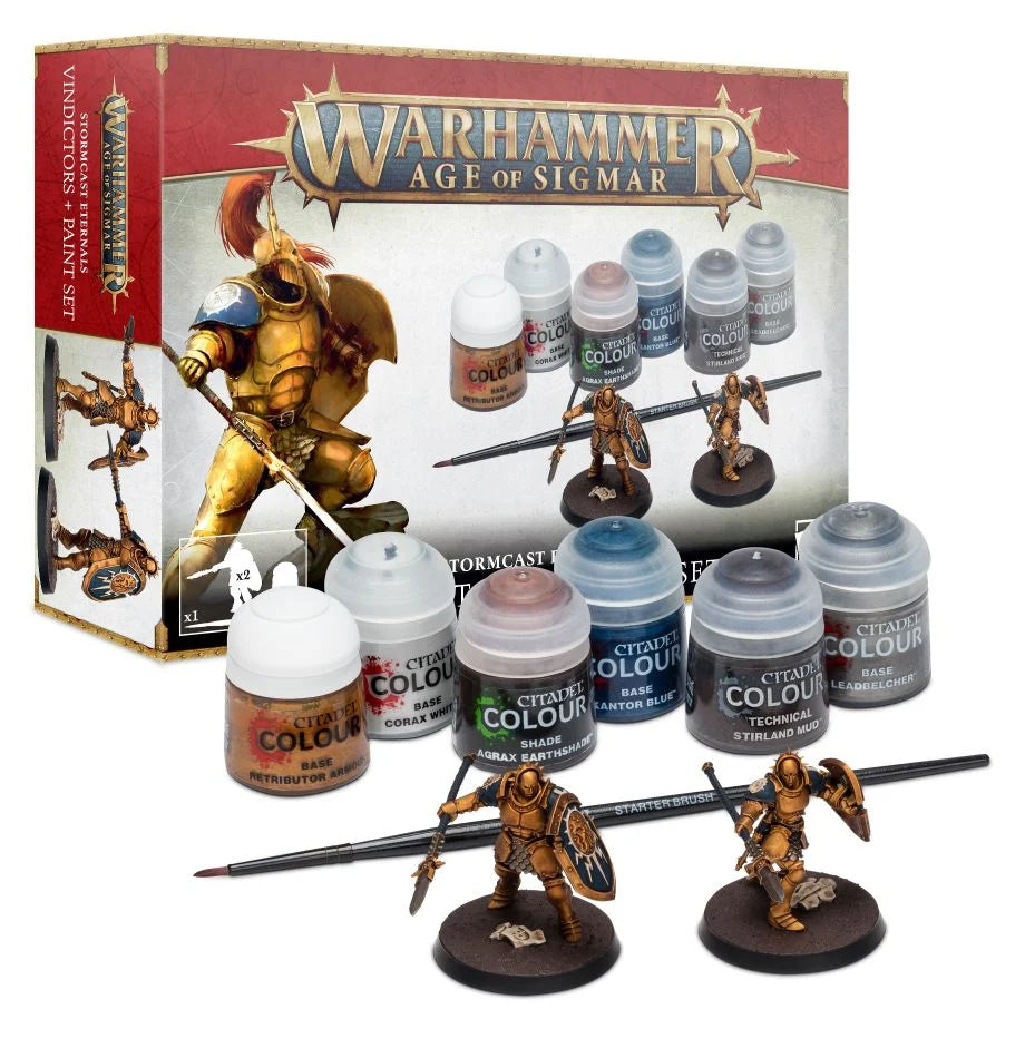 Age of Sigmar: Vindictors + Paint Set (Old Packaging)